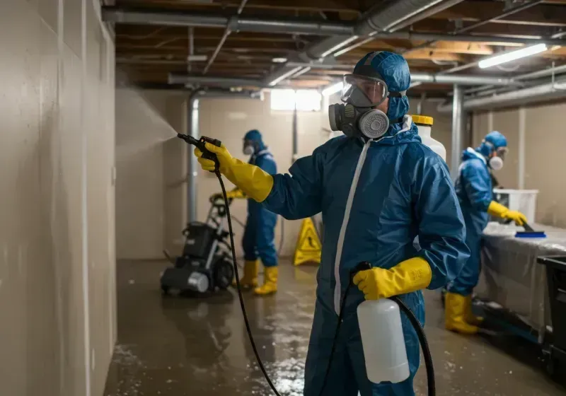 Basement Sanitization and Antimicrobial Treatment process in Monterey, TN